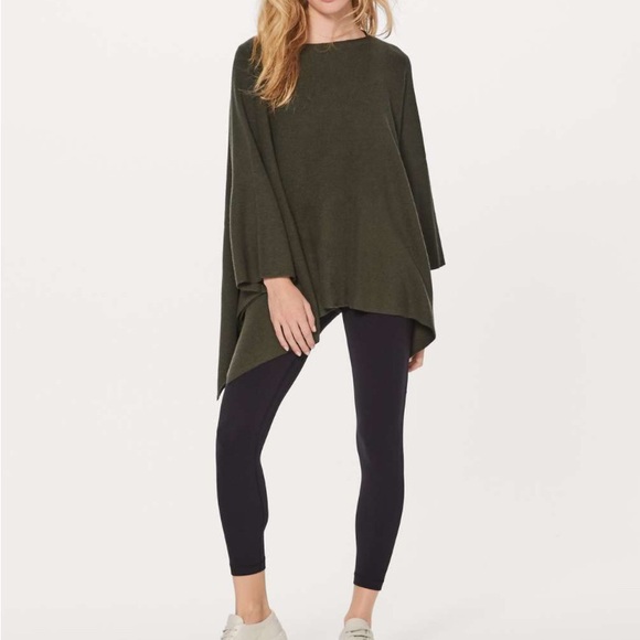 lululemon athletica Jackets & Blazers - Lululemon Wool Be Cozy Poncho
Dark Olive one size
